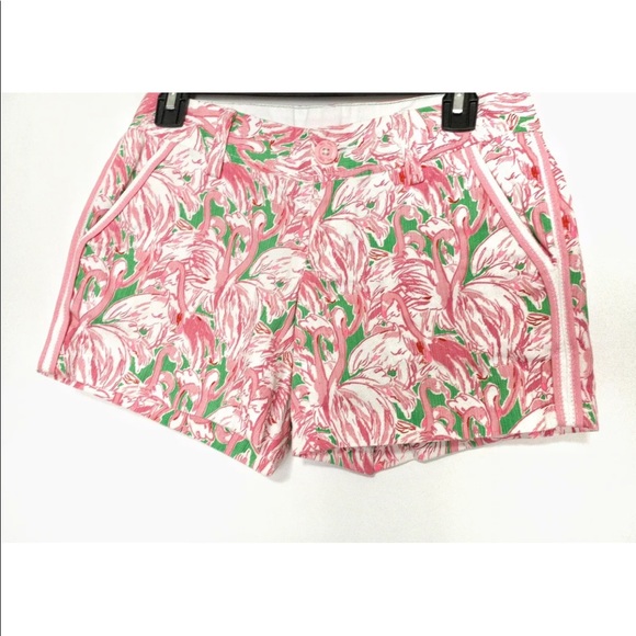 Lilly Pulitzer Callahan Shorts Flamingo Pink - Picture 1 of 9